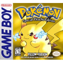 GameBoy Pokemon Yellow Version Special Pikachu Edition cover art