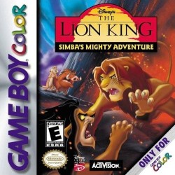 Gameboy Color Lion king Simbas Mighty Adventure cover art