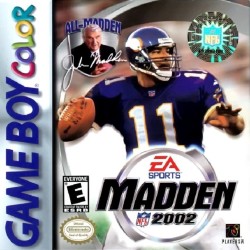 Gameboy Color Madden NFL 2002 cover art