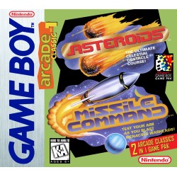 Gameboy Arcade Classic No 1 Asteroids / Missile Command  cover art
