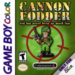 GameBoy Color Cannon Fodder cover art