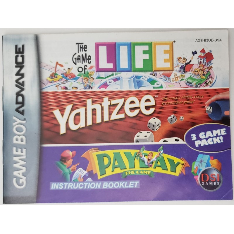 The Game of Life / Yahtzee / Payday (Nintendo Game Boy Advance, 2005)