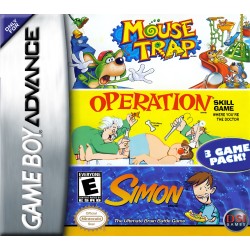 Gameboy Advance Mousetrap / Operation / Simon cover art