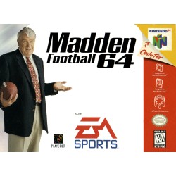 Madden Football 64 n64 cover art