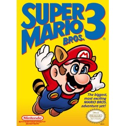 NES Super Mario Brothers 3 cover art