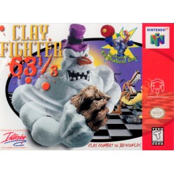 N64 Clay Fighter 63 1/3 cover art