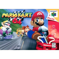 N64 Mario Kart 64 cover art